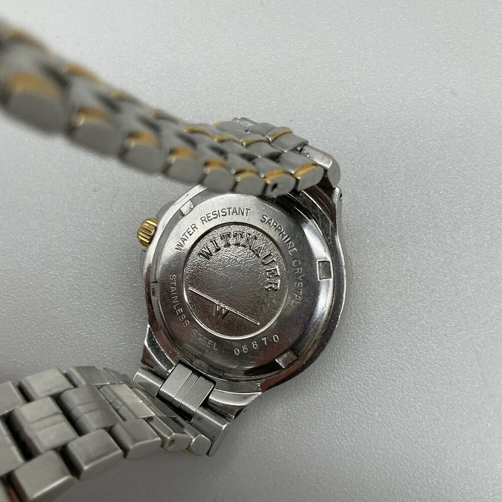 Wittnauer Montego Womens Watch 29mm Two Tone 200m Diver Date New Battery 6.5